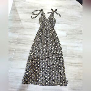 Elegant Black and Gold Women's Dress